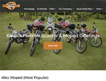Tablet Screenshot of kauai-mopeds.com